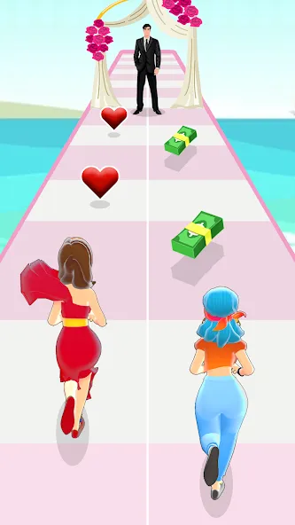 Girl Run 3D - Fun Running Game (девушка бежит)  [МОД Меню] Screenshot 2