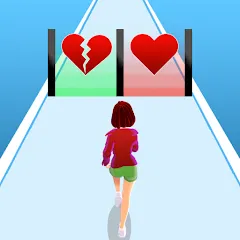 Скачать взломанную Girl Run 3D - Fun Running Game (девушка бежит)  [МОД Меню] - стабильная версия apk на Андроид