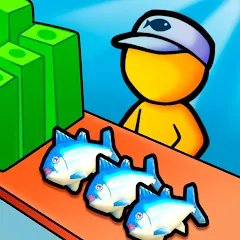 Взлом My Fish Mart: Idle Tycoon Game (Мой рыбный магазин)  [МОД Много денег] - последняя версия apk на Андроид