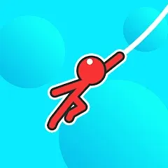 Взломанная Stickman Hook  [МОД Mega Pack] - полная версия apk на Андроид