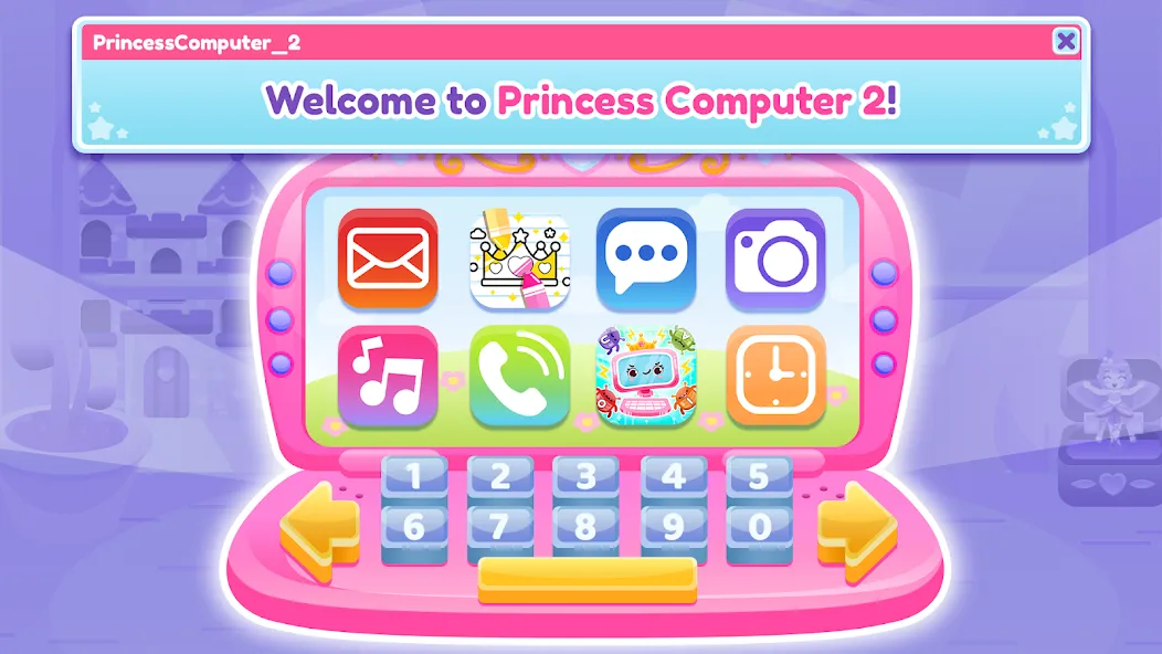 Princess Computer 2 Girl Games  [МОД Много денег] Screenshot 1