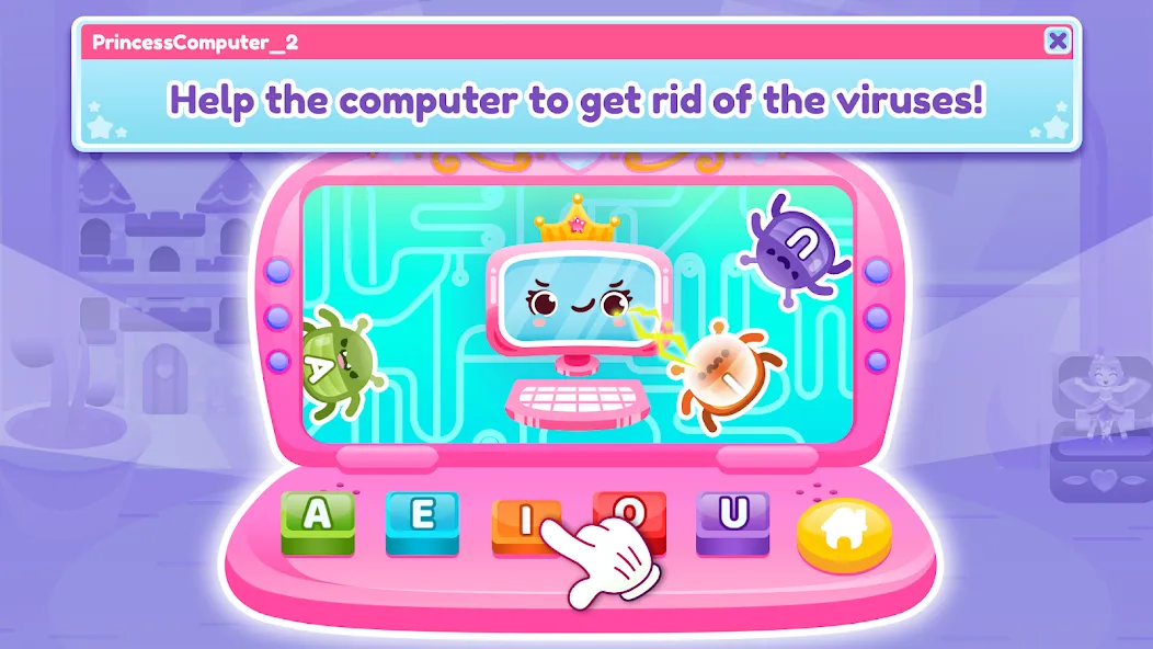 Princess Computer 2 Girl Games  [МОД Много денег] Screenshot 2