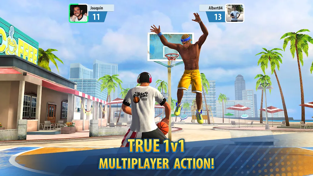 Basketball Stars: Multiplayer (Баскетбол Старс)  [МОД Бесконечные монеты] Screenshot 2