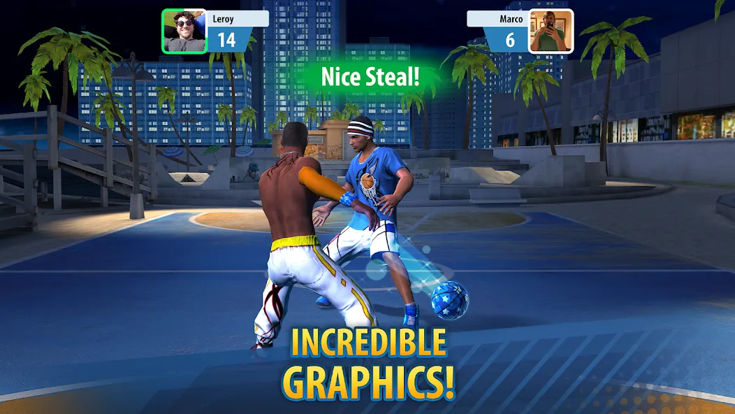 Basketball Stars: Multiplayer (Баскетбол Старс)  [МОД Бесконечные монеты] Screenshot 4