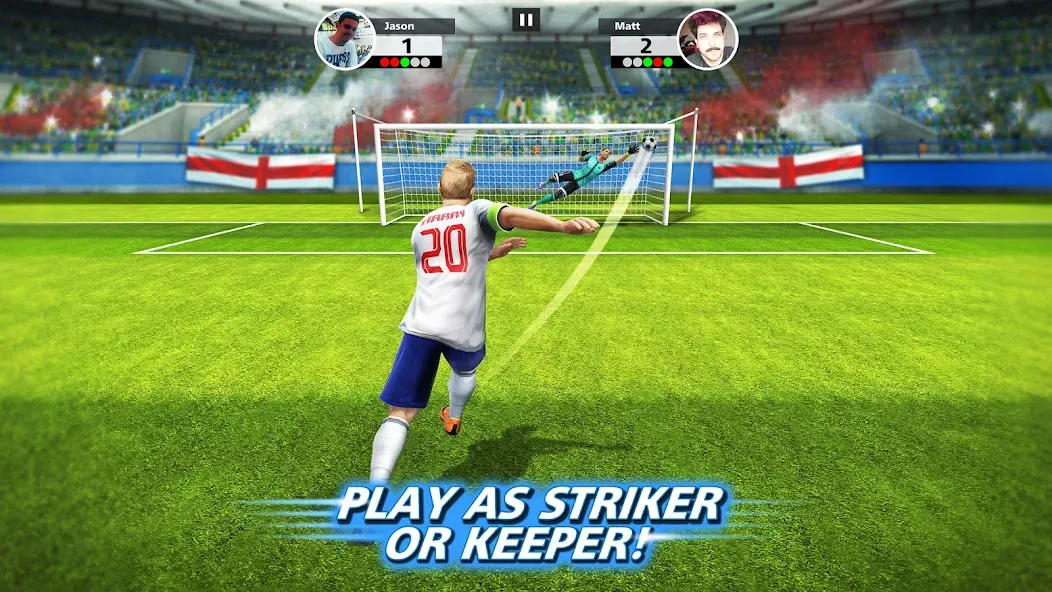 Football Strike: Online Soccer (Футбольный забастовка)  [МОД Бесконечные монеты] Screenshot 1