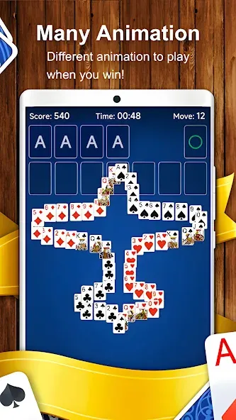 Solitaire Card Game (Солитер карточная игра)  [МОД Меню] Screenshot 5