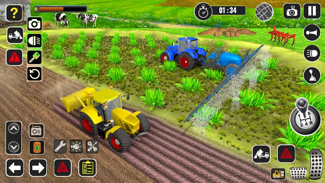 Tractor Farming Game Harvester  [МОД Mega Pack] Screenshot 2