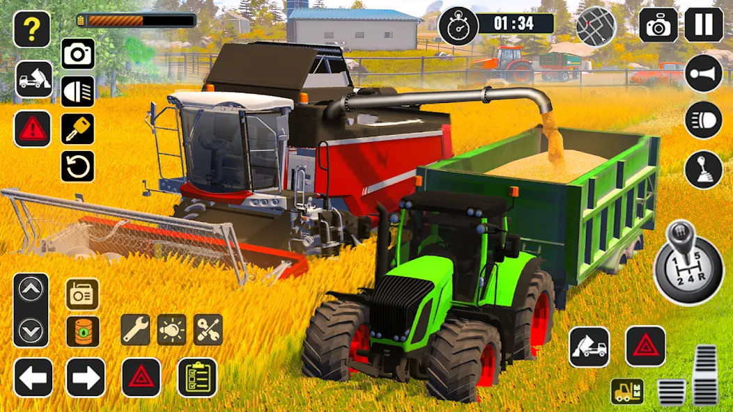 Tractor Farming Game Harvester  [МОД Mega Pack] Screenshot 5