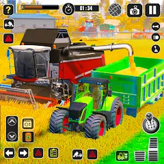 Скачать взлом Tractor Farming Game Harvester  [МОД Mega Pack] - последняя версия apk на Андроид