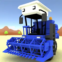 Скачать взломанную Blocky Farm Racing & Simulator  [МОД Menu] - последняя версия apk на Андроид