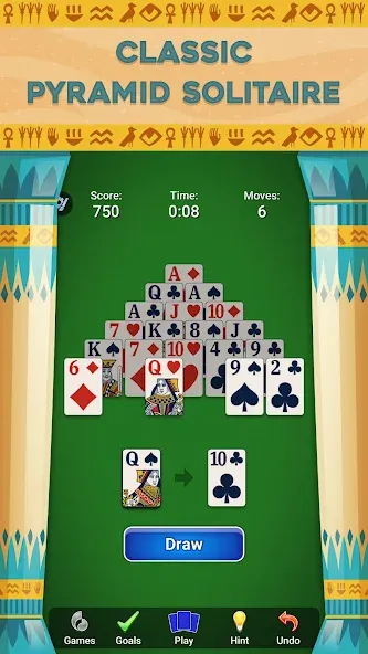 Pyramid Solitaire - Card Games (Пирамида Солитер)  [МОД Много монет] Screenshot 3