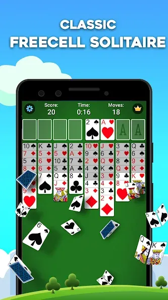 FreeCell Solitaire: Card Games (Фрицелл пасьянс)  [МОД Меню] Screenshot 1