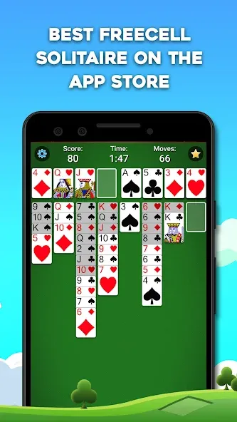 FreeCell Solitaire: Card Games (Фрицелл пасьянс)  [МОД Меню] Screenshot 2