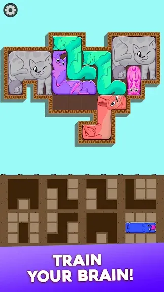 Block Puzzle Cats (Блок Пазл Кошки)  [МОД Все открыто] Screenshot 4