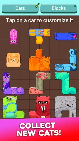 Block Puzzle Cats (Блок Пазл Кошки)  [МОД Все открыто] Screenshot 5