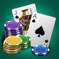 Скачать взломанную World Blackjack King  [МОД Бесконечные деньги] - последняя версия apk на Андроид