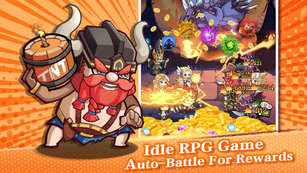 Mythic Summon: Idle RPG (Мифическое Призывание)  [МОД Бесконечные монеты] Screenshot 3