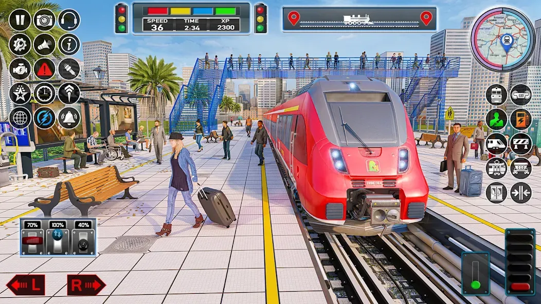 City Train Game 3d Train games  [МОД Много монет] Screenshot 5