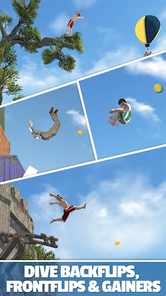 Flip Diving (Флип дайвинг)  [МОД Все открыто] Screenshot 2