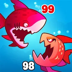 Взлом Eat Fish.IO : Fish Battle  [МОД Много монет] - последняя версия apk на Андроид