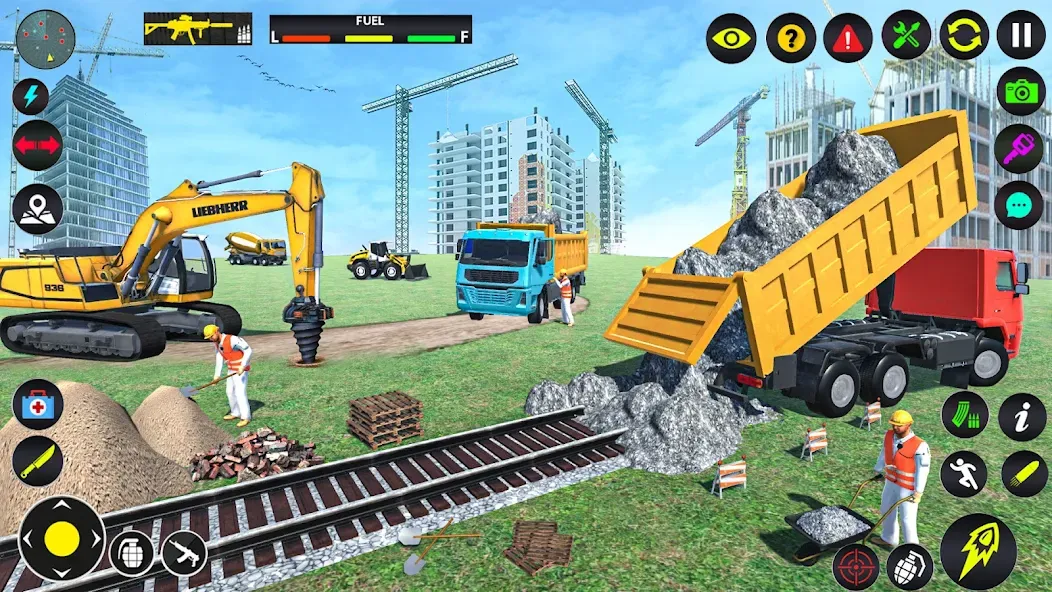 Excavator Simulator Crane Game (Экскаватор Симулятор Кран Игра)  [МОД Unlocked] Screenshot 1