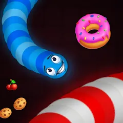 Взлом Snake vs Worms: Fun .io Zone  [МОД Меню] - полная версия apk на Андроид