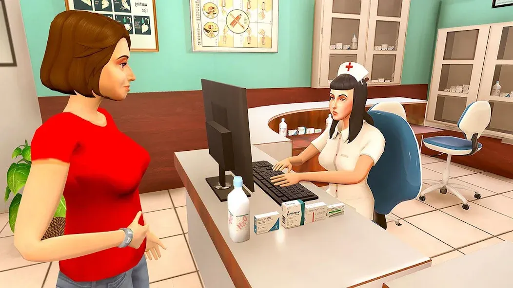 Virtual Pregnant Mom Baby Care (Виртуальная беременная мама Уход за младенцем)  [МОД Все открыто] Screenshot 1