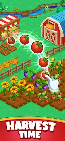 Farm Blast - Merge & Pop  [МОД Много монет] Screenshot 5