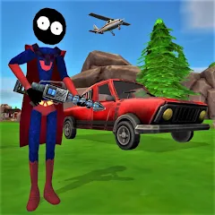 Взлом Stick Superhero  [МОД Много денег] - стабильная версия apk на Андроид