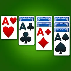 Взлом Solitaire: Classic Card Game (Клондайк Солитер)  [МОД Все открыто] - полная версия apk на Андроид