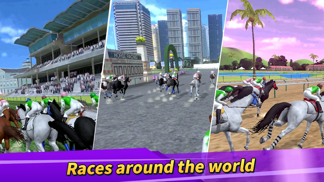 Derby Life : Horse racing (Дерби Лайф)  [МОД Бесконечные монеты] Screenshot 1