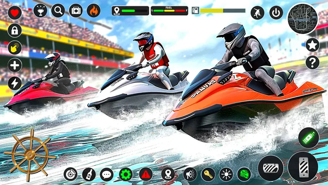 Jetski Boat Racing: Boat Games (Джетски Гонки на лодках)  [МОД Mega Pack] Screenshot 5