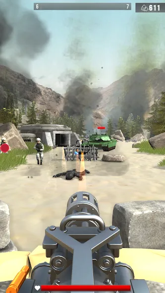 Infantry Attack: War 3D FPS (Инфантерийская атака)  [МОД Бесконечные монеты] Screenshot 2