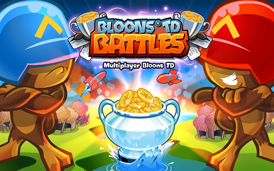 Bloons TD Battles (Блунс ТД Батлз)  [МОД Бесконечные деньги] Screenshot 1