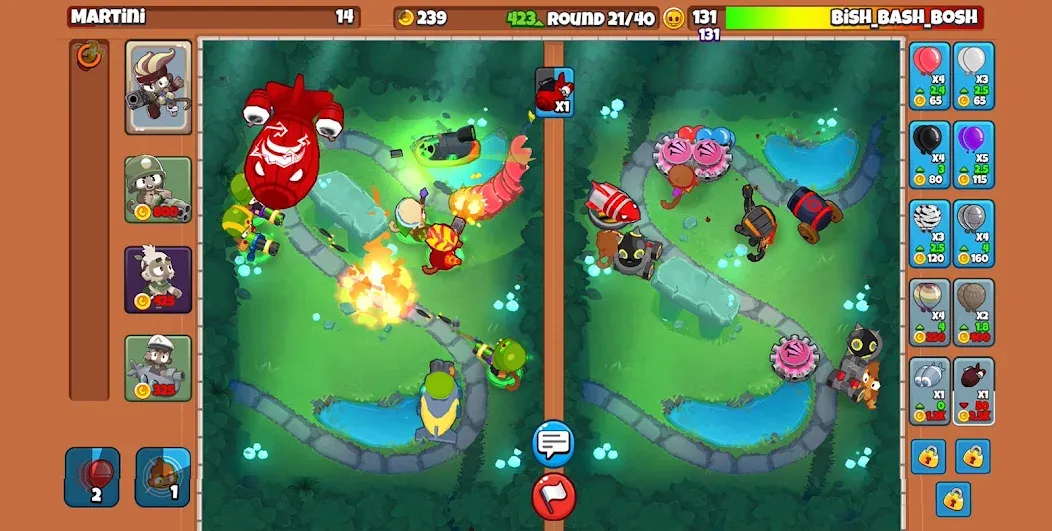 Bloons TD Battles 2 (Блунс ТД Батлс 2)  [МОД Все открыто] Screenshot 2