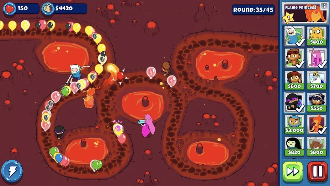 Bloons Adventure Time TD (Блунс Приключения Времени ТД)  [МОД Unlocked] Screenshot 4