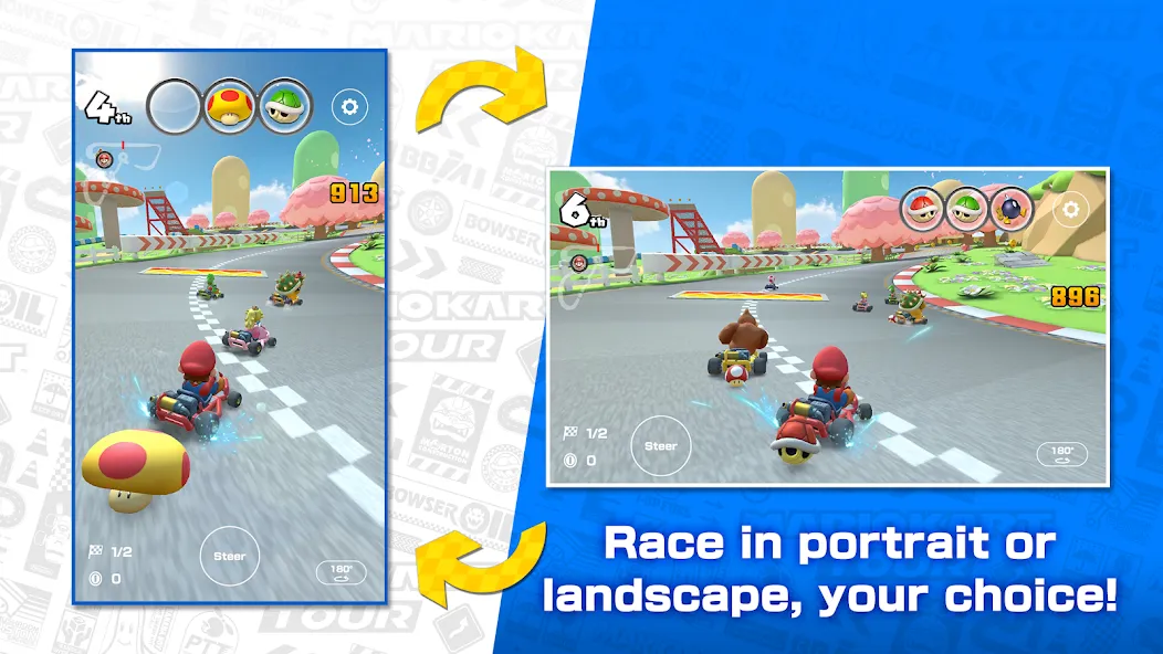 Mario Kart Tour (Марио Карт Тур)  [МОД Меню] Screenshot 3