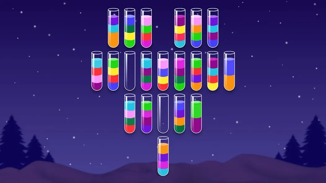 Color Water Sort Wooden Puzzle (Цвет воды Сорт Вуди Пазл)  [МОД Много денег] Screenshot 3