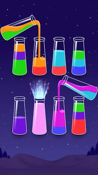 Color Water Sort Wooden Puzzle (Цвет воды Сорт Вуди Пазл)  [МОД Много денег] Screenshot 5