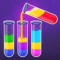 Скачать взлом Color Water Sort Wooden Puzzle (Цвет воды Сорт Вуди Пазл)  [МОД Много денег] - полная версия apk на Андроид