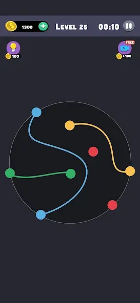 Same Color: Connect Two Dots (Сейм Колор Дот)  [МОД Unlocked] Screenshot 1