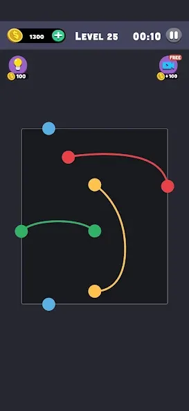 Same Color: Connect Two Dots (Сейм Колор Дот)  [МОД Unlocked] Screenshot 2