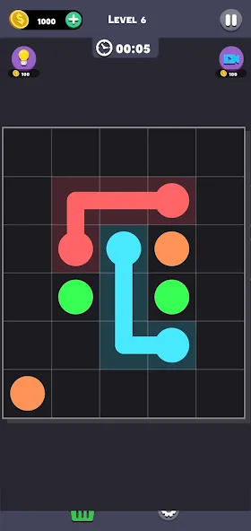 Same Color: Connect Two Dots (Сейм Колор Дот)  [МОД Unlocked] Screenshot 3