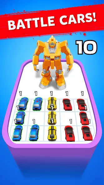 Robot Merge Master: Car Games (Мерж Батл Кар)  [МОД Все открыто] Screenshot 2