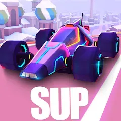 Скачать взломанную SUP Multiplayer Racing Games (СУП Мультиплеер Рейсинг)  [МОД Mega Pack] - полная версия apk на Андроид