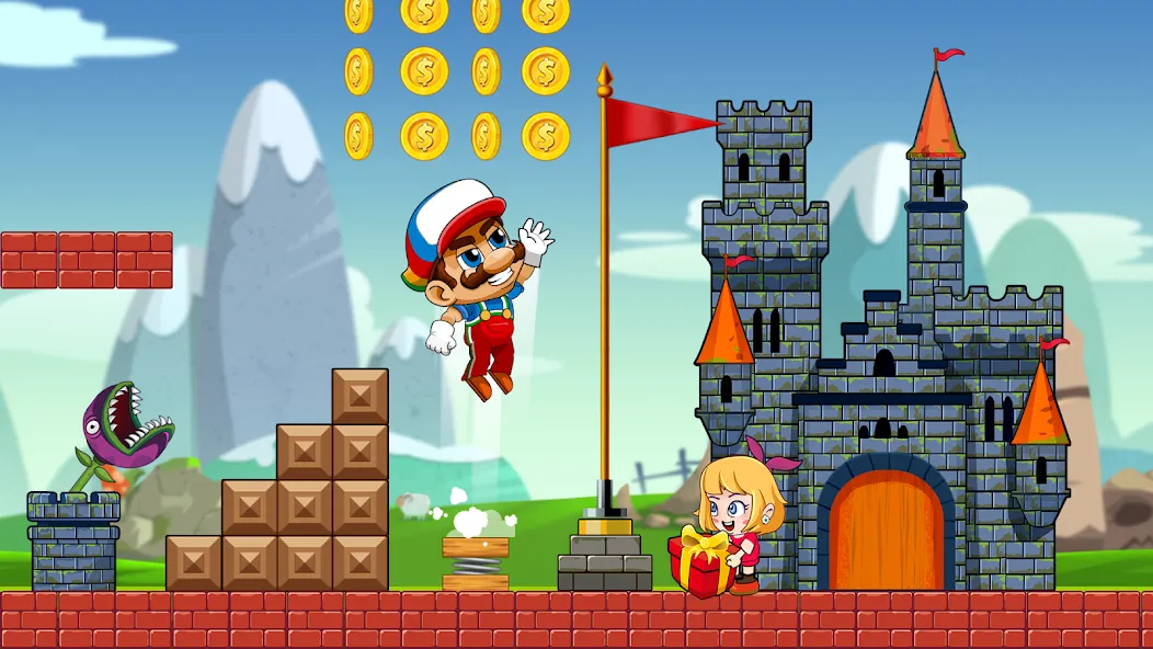 Super Bean Bros: Running Games (Супер Бин Приключение)  [МОД Много денег] Screenshot 3