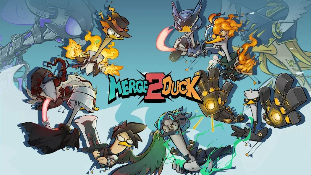 Merge Duck 2: Idle RPG (Мердж Дак 2)  [МОД Много монет] Screenshot 1