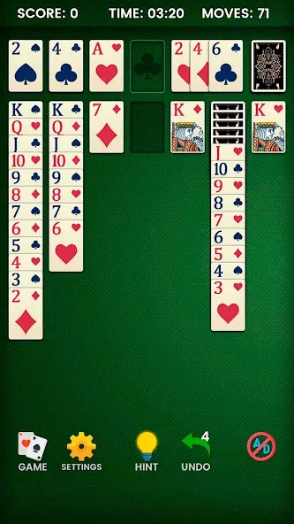 Klondike Solitaire (Клондайк солитер)  [МОД Unlimited Money] Screenshot 4