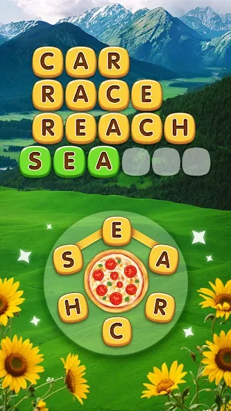 Word Pizza - Word Games  [МОД Много денег] Screenshot 1