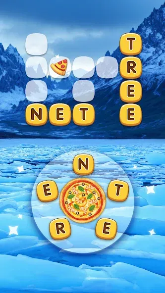 Word Pizza - Word Games  [МОД Много денег] Screenshot 2